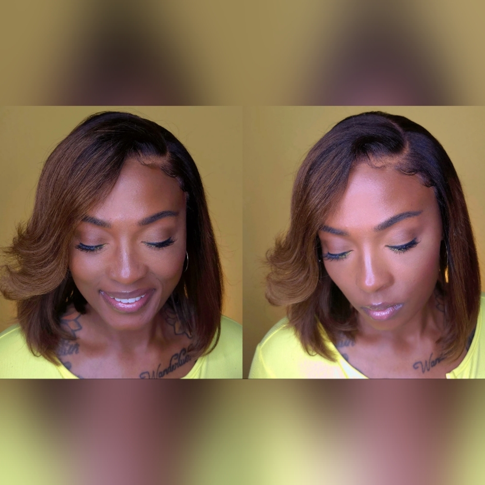 Blonde Human Hair Bob
